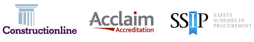 New Accreditations from Constructionline, Acclaim and SSIP