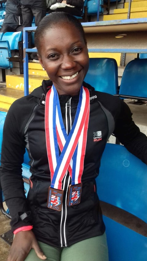 Naana with medals