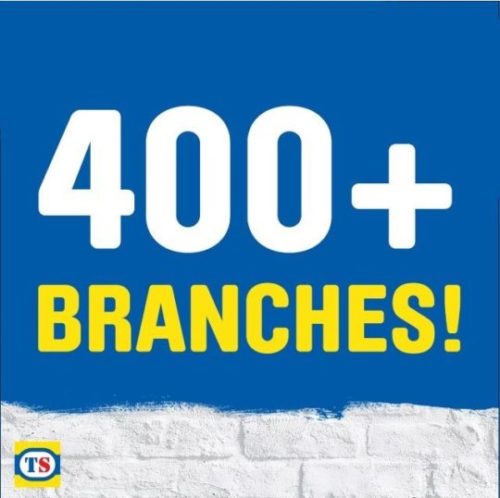 400+ branches - toolstation